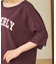 2WAY スムース ロゴ 7分袖Tシャツ/オフショルダーTシャツ