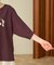 2WAY スムース ロゴ 7分袖Tシャツ/オフショルダーTシャツ