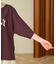 2WAY スムース ロゴ 7分袖Tシャツ/オフショルダーTシャツ