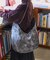 別注 LEATHERETTE Print Round Shoulder Bag