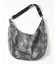 別注 LEATHERETTE Print Round Shoulder Bag
