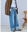 ウォッシュ加工 ロールアップ イージーデニムパンツ【限定展開】