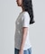 リボン柄 針抜きフライス ヘンリーネックTシャツ
