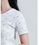 リボン柄 針抜きフライス ヘンリーネックTシャツ