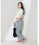 花柄 針抜き フライス ヘンリーネックTシャツ