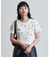 ミニデイジー刺繍Tシャツ/リブTシャツ