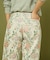 花ジャガードワイドパンツ