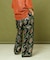 花ジャガードワイドパンツ