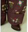 パッチワーク花刺繍パンツ