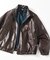 別注 LEATHERETTE Stand Collar Blouson