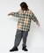 Relax Fit リラックスフィット ブリーチ加工 オンブレチェック ネルシャツ 【限定展開】
