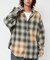 Relax Fit リラックスフィット ブリーチ加工 オンブレチェック ネルシャツ 【限定展開】
