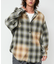 Relax Fit リラックスフィット ブリーチ加工 オンブレチェック ネルシャツ 【限定展開】