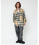 Relax Fit リラックスフィット ブリーチ加工 オンブレチェック ネルシャツ 【限定展開】