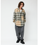 Relax Fit リラックスフィット ブリーチ加工 オンブレチェック ネルシャツ 【限定展開】