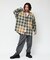 Relax Fit リラックスフィット ブリーチ加工 オンブレチェック ネルシャツ 【限定展開】