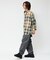Relax Fit リラックスフィット ブリーチ加工 オンブレチェック ネルシャツ 【限定展開】