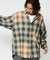 Relax Fit リラックスフィット ブリーチ加工 オンブレチェック ネルシャツ 【限定展開】