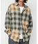 Relax Fit リラックスフィット ブリーチ加工 オンブレチェック ネルシャツ 【限定展開】