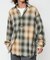 Relax Fit リラックスフィット ブリーチ加工 オンブレチェック ネルシャツ 【限定展開】