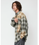 Relax Fit リラックスフィット ブリーチ加工 オンブレチェック ネルシャツ 【限定展開】