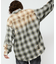 Relax Fit リラックスフィット ブリーチ加工 オンブレチェック ネルシャツ 【限定展開】