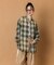Relax Fit リラックスフィット ブリーチ加工 オンブレチェック ネルシャツ 【限定展開】