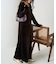 ベロア バレエネック ロング ワンピース【限定展開】