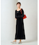 ベロア バレエネック ロング ワンピース【限定展開】