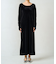 ベロア バレエネック ロング ワンピース【限定展開】