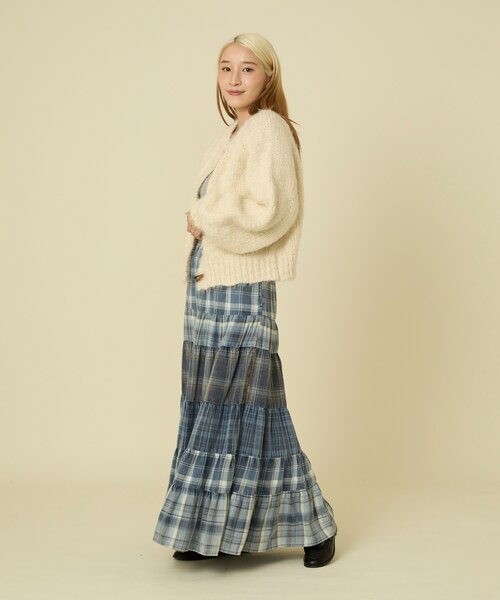 フェード パッチワーク チェックスカート｜フリークスストアの通販