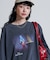 【DISNEY FANTASIA】 ボックスカラーフロントプリント長袖Tシャツ