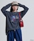 【DISNEY FANTASIA】 ボックスカラーフロントプリント長袖Tシャツ