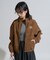 別注 LEATHERETTE STAND COLLAR  BLOUSON