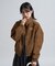 別注 LEATHERETTE STAND COLLAR  BLOUSON