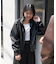 別注 LEATHERETTE STAND COLLAR  BLOUSON