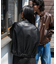 別注 LEATHERETTE STAND COLLAR  BLOUSON