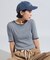 シェルタック フライスボーダー5分袖Tシャツ