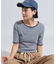 シェルタック フライスボーダー5分袖Tシャツ