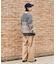 ウォッシュ加工 イージーチノパンツ