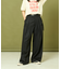 タックワイドスラックスパンツ