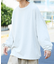 ワイドシルエット ワンポイント刺繍 クルーネック ロングスリーブTシャツ 【限定展開】