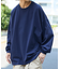 ワイドシルエット ワンポイント刺繍 クルーネック ロングスリーブTシャツ 【限定展開】