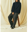 Relax Fit リラックスフィット スウェットライク タートルネックニット 【限定展開】