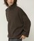 Relax Fit リラックスフィット スウェットライク タートルネックニット 【限定展開】