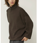 Relax Fit リラックスフィット スウェットライク タートルネックニット 【限定展開】