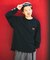 別注 ECO HYBRID LOGO LS TEE 別注エコハイブリッド ルーズフィット ポケットロングスリーブTシャツ