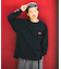 別注 ECO HYBRID LOGO LS TEE 別注エコハイブリッド ルーズフィット ポケットロングスリーブTシャツ