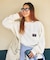 別注 ECO HYBRID LOGO LS TEE 別注エコハイブリッド ルーズフィット ポケットロングスリーブTシャツ