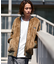 リラックスフィット ナイロン フリース リバーシブル MA-1/ジップアップブルゾン 【限定展開】